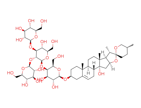 3-O-β-D-glucopyranosyl-(1->2)-<β-D-glucopyranosyl-(1->3)>-β-D-glucopyranosyl-(1->4)-β-D-galactopyranosyl-(25 R,S)-spirost-5-en-3β,14α-diol