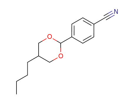 Molecular Structure of 74240-65-6 (trans-4-(5-Butyl-1,3-dioxane-2-yl)benzenenitril)