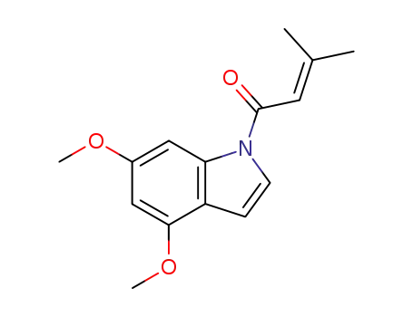 1-(4',6'-dimethoxyindol-1'-yl)-3-methylbut-2-en-1-one