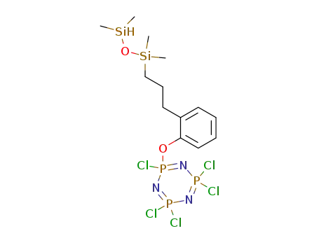 2,2,4,4,6-Pentachloro-6-{2-[3-(1,1,3,3-tetramethyl-disiloxanyl)-propyl]-phenoxy}-2λ5,4λ5,6λ5-[1,3,5,2,4,6]triazatriphosphinine