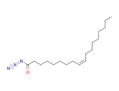 Molecular Structure of 77165-66-3 (9-Octadecenoyl azide, (Z)-)