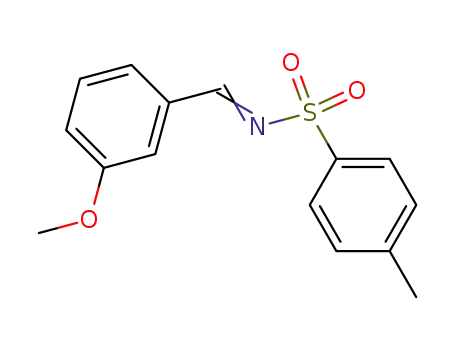 Molecular Structure of 160955-96-4 (Benzenesulfonamide, N-[(3-methoxyphenyl)methylene]-4-methyl-)