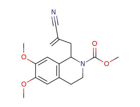 1-(2-Cyano-allyl)-6,7-dimethoxy-3,4-dihydro-1H-isoquinoline-2-carboxylic acid methyl ester