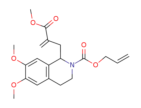 6,7-Dimethoxy-1-(2-methoxycarbonyl-allyl)-3,4-dihydro-1H-isoquinoline-2-carboxylic acid allyl ester