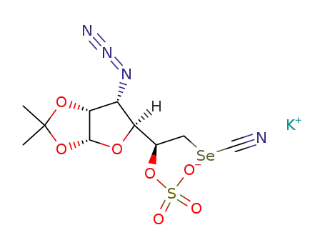 3-azido-6-Se-cyano-3-deoxy-1,2-O-isopropylidene-6-seleno-5-O-sulfo-α-D-allofuranose potassium salt