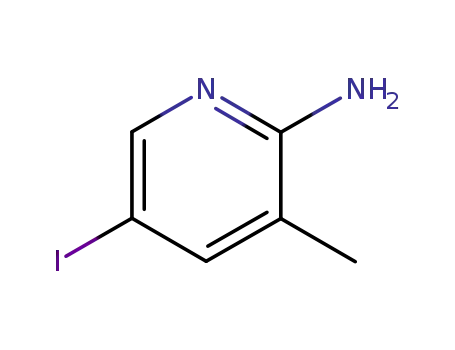 Molecular Structure of 166266-19-9 (5-Iodo-3-methyl-2-pyridinamine)