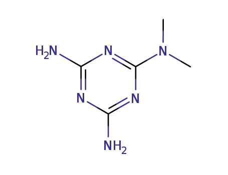 Molecular Structure of 1985-46-2 (2,4-DIAMINO-6-DIMETHYLAMINO-1,3,5-TRIAZINE)