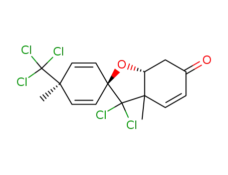 3,3-dichloro-3a,4'-dimethyl-4'-trichloromethyl-2,3,3a,6,7,8-hexahydrospiro(benzofuran-2,1'-cyclohexa-2',5'-dien)-6-one