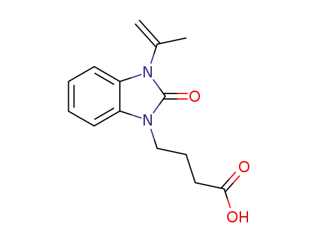 Molecular Structure of 52099-78-2 (3-Isopropenyl-2-oxo-1-benzimidazolinebutyric Acid)