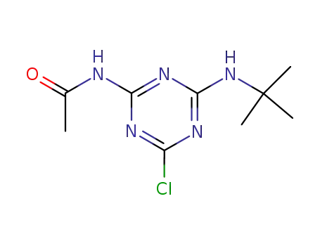 2-chloro-4-acetamido-6-tert-butylamino-1,3,5-triazine