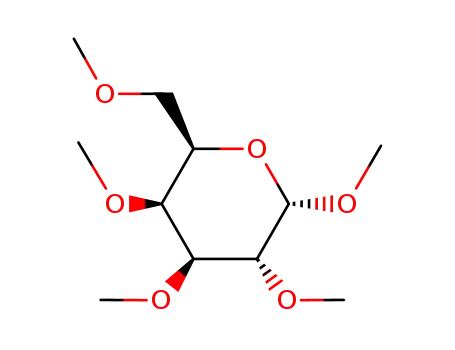 Molecular Structure of 3149-64-2 (1-O,2-O,3-O,4-O,6-O-Pentamethyl-α-D-galactopyranose)
