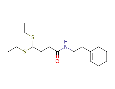 N-((2-cyclohex-1-enyl)ethyl)-4,4-bis(ethylsulfanyl)butyramide