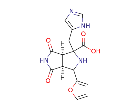 3-furan-2-yl-1-(3H-imidazol-4-ylmethyl)-4,6-dioxo-octahydro-pyrrolo[3,4-c]pyrrole-1-carboxylic acid
