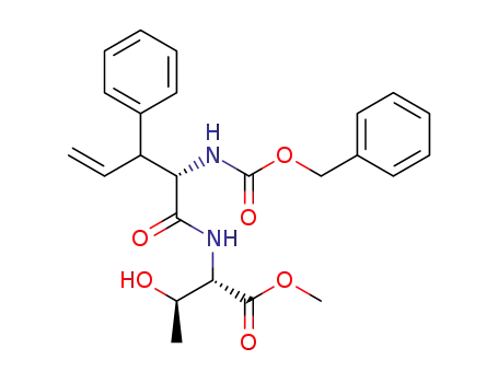 (2S,3R)-2-((S)-2-Benzyloxycarbonylamino-3-phenyl-pent-4-enoylamino)-3-hydroxy-butyric acid methyl ester