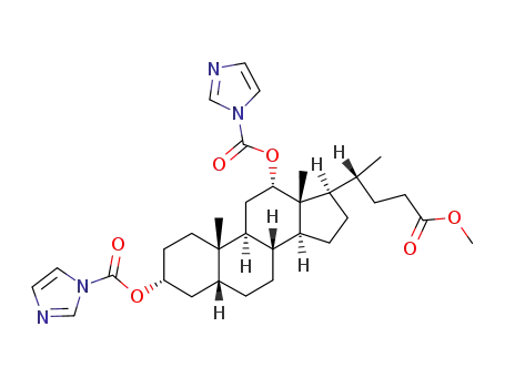 methyl 3α,12α-bis(1-imidazolylcarbonyloxy)-5β-cholan-24-oate