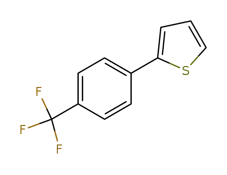 Molecular Structure of 115933-15-8 (2-[4-(TRIFLUOROMETHYL)PHENYL]THIOPHENE)