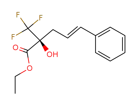 (E)-2-hydroxy-5-phenyl-2-trifluoromethyl-pent-4-enoic acid ethyl ester
