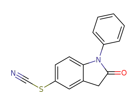 1-phenyl-5-thiocyanato-1,3-dihydro-indol-2-one