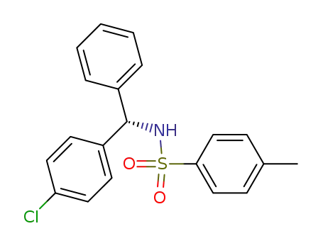 Molecular Structure of 796966-17-1 (Benzenesulfonamide, N-[(S)-(4-chlorophenyl)phenylmethyl]-4-methyl-)
