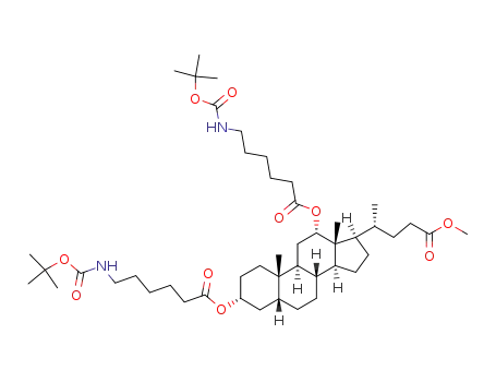 methyl 3α,12α-bis(N-tert-butyloxycarbonylamidocapronoyloxy)-5β-cholan-24-oate