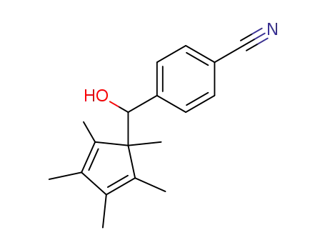 4-[(hydroxy)(1,2,3,4,5-pentamethyl-2,4-cyclopentadienyl)methyl]benzonitrile