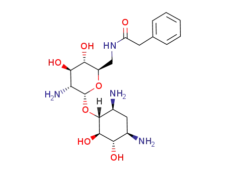 N-[(2R,3S,4R,5R,6R)-5-Amino-6-((1R,2R,3S,4R,6S)-4,6-diamino-2,3-dihydroxy-cyclohexyloxy)-3,4-dihydroxy-tetrahydro-pyran-2-ylmethyl]-2-phenyl-acetamide