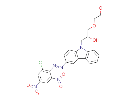 6-[3-(2-chloro-4,6-dinitrophenylazo)carbazol-9-yl]-3-oxahexane-1,5-diol