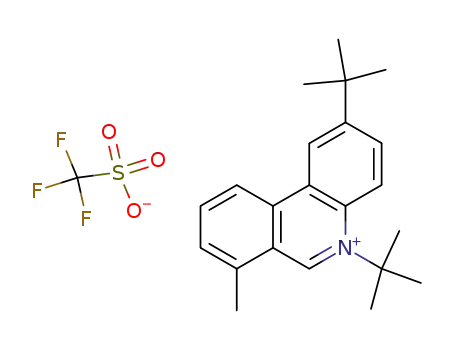 2,5-di-tert-butyl-7-methyl-phenanthridinium; trifluoro-methanesulfonate