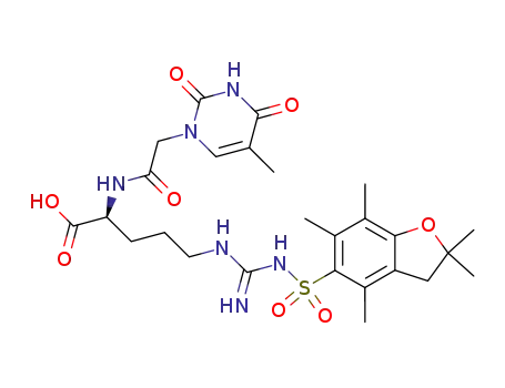 Nα-[(thymin-1-yl)acetyl]-Nε-(2,2,4,6,7-pentamethyl-2,3-dihydrobenzofuran-5-sulfonyl)-L-arginine
