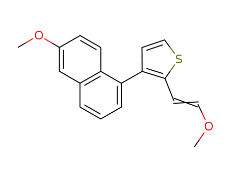 3-(6-methoxy-naphthalen-1-yl)-2-(2-methoxy-vinyl)-thiophene
