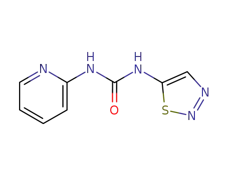 Molecular Structure of 65408-00-6 (Urea, N-2-pyridinyl-N'-1,2,3-thiadiazol-5-yl-)