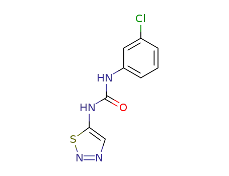 Molecular Structure of 51707-58-5 (Urea, N-(3-chlorophenyl)-N'-1,2,3-thiadiazol-5-yl-)