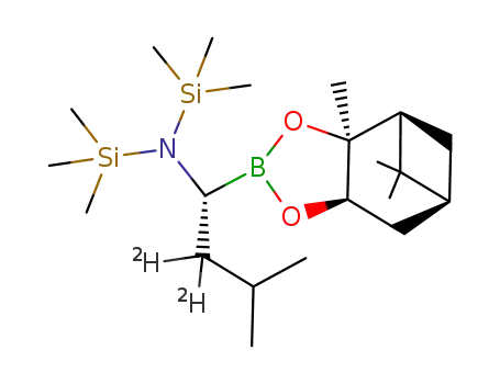 (R)-1-(hexamethyldisilanyl)amino-2,2-d2-3-methylbutylboronic acid pinanediol ester