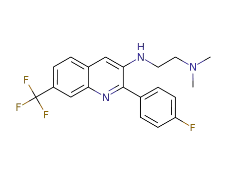 N-[2-(dimethylamino)ethyl]-7-trifluoromethyl-2-[(4-fluoro)phenyl]quinolin-4-amine