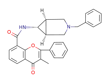 (1α,5α,6α)-6N-[3-benzyl-3-azabicyclo [3.1.0]hexyl]-3-methyl-4-oxo-2-phenyl-4H-1-benzopyran-8-carboxamide
