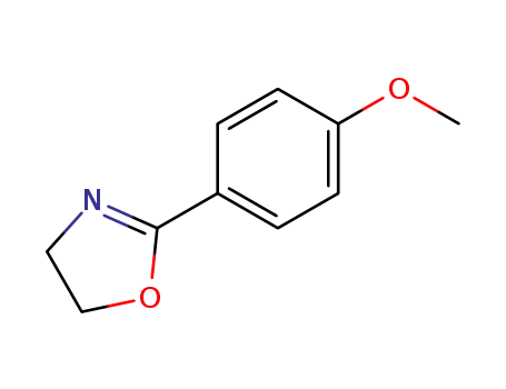 Molecular Structure of 13676-94-3 (Oxazole, 4,5-dihydro-2-(4-methoxyphenyl)-)
