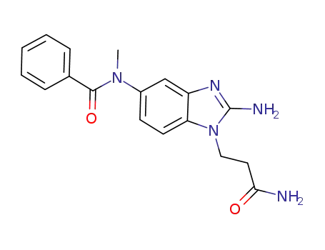 Molecular Structure of 658700-12-0 (1H-Benzimidazole-1-propanamide, 2-amino-5-(benzoylmethylamino)-)