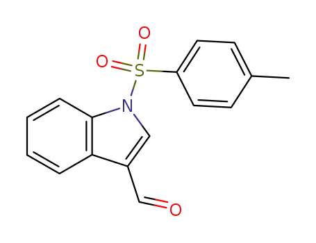 Molecular Structure of 50562-79-3 (1-[(4-METHYLPHENYL)SULFONYL]-1H-INDOLE-3-CARBALDEHYDE)