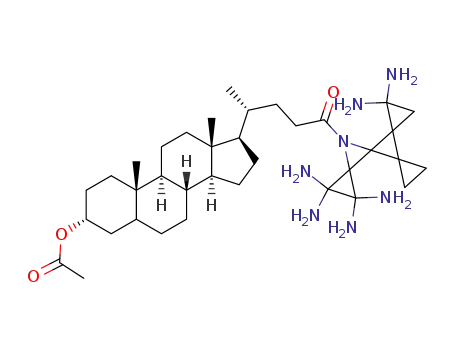 Lithocholic acid, hexaaminopentaethyleneamide, acetate