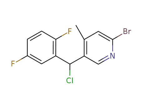 2-bromo-5-[chloro(2,5-difluorophenyl)methyl]-4-methylpyridine