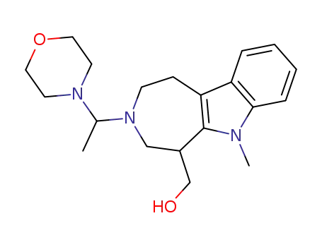 1,2,3,4,5,6-hexahydro-3-morpholinoethyl-5-hydroxymethyl-6-methylazepino[4,5-b]indole