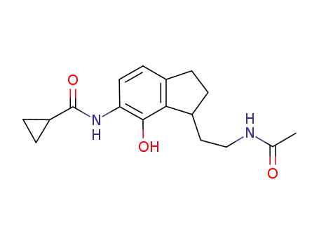 N-(3-(2-(acetylamino)ethyl)-4-hydroxy-2,3-dihydro-1H-inden-5-yl)cyclopropanecarboxamide