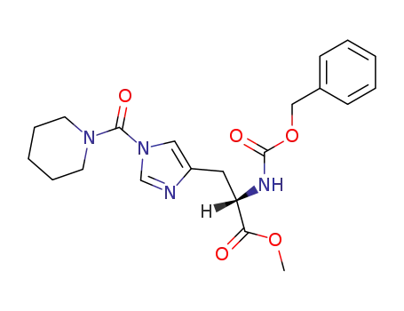 N(α)-benzyloxycarbonyl-N(τ)-piperidinocarbonyl-L-histidine methyl ester