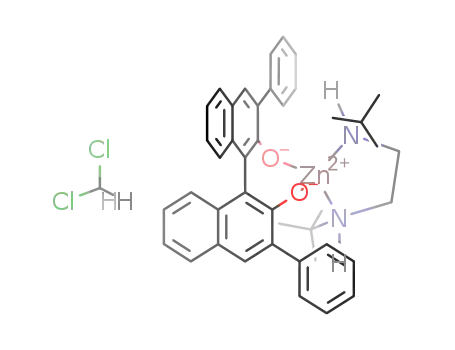((S)-3,3'-diphenyl-2,2'-dioxy-1,1'-dinaphthyl)Zn(N,N'-di-tert-butylethylenediamine) * CH2Cl2