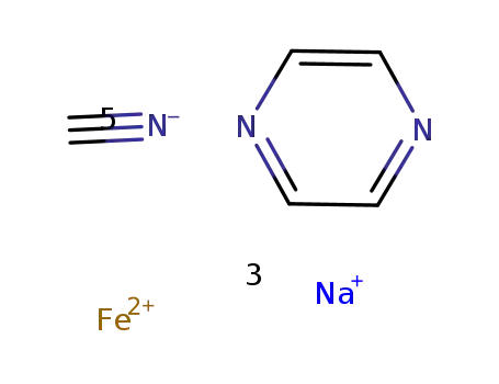 Na3{pentacyanoferrate(II)pyrazine}