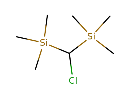 Molecular Structure of 5926-35-2 (BIS(TRIMETHYLSILYL)CHLOROMETHANE)