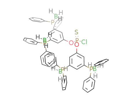 chloro bis(3,5-bis(borane-diphenylphosphino)-phenoxy)thiophosphate