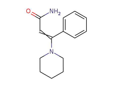 β-piperidino-cinnamic acid amide, β-piperidino-β-phenyl-acrylic acid amide