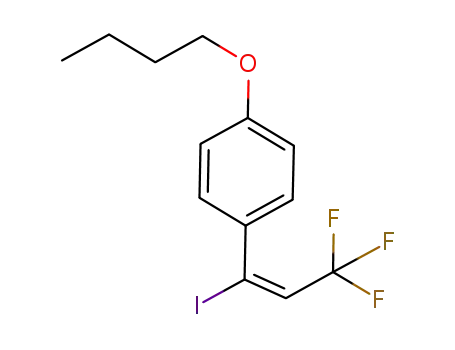 (E)-1-iodo-1-(4-butoxyphenyl)-3,3,3-trifluoropropene