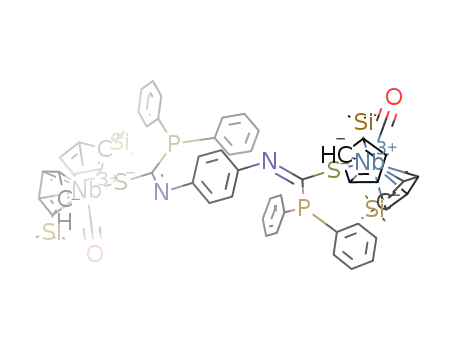 [(η5-C5H4SiMe3)2(CO)niobium(III)]2(μ-(κ1-S-1,4-SC(diphenylphosphanyl)N)2(C6H4))